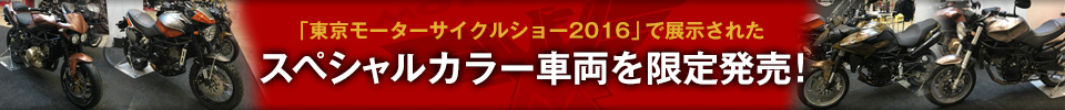 東京モーターサイクルショー2016」で、展示された個性的なウッド調のスペシャルカラー車両を限定発売！